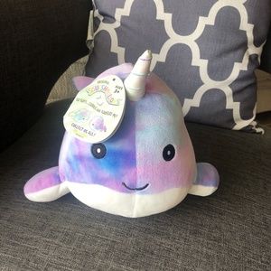 NWT! Squishmallow HALLIE the Tie-Dye Whale 8"